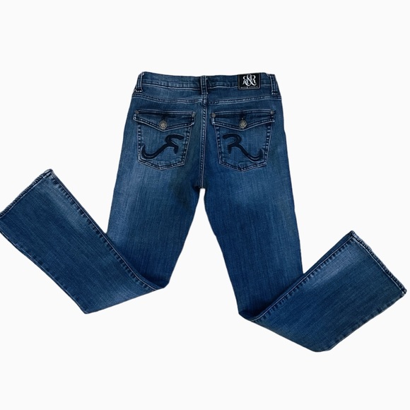 Rock & Republic Sz:10m Kassandra Flap Pockets Blue Jeans - Picture 5 of 6